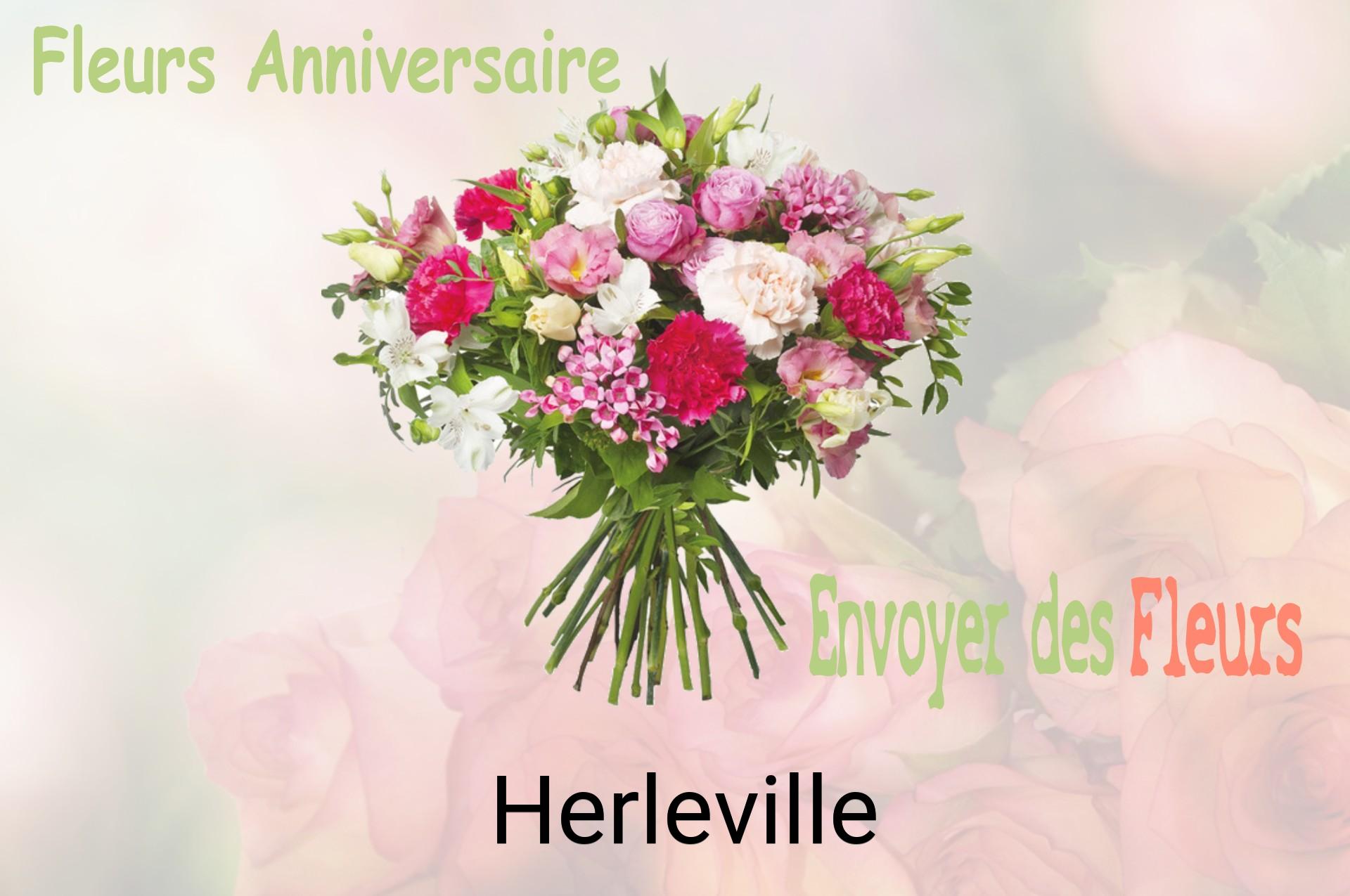 Bouquet de fleurs d’anniversaire livré à Herleville